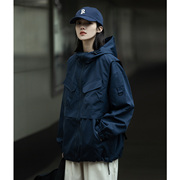 Epicsocotra23春装户外山系机能连帽冲锋衣 男女同款工装夹克外套