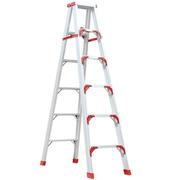 艾科堡铝合金人字梯2米六步梯双筋加固款便携折叠登高工程梯AKB-R
