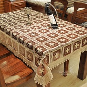 欧式布艺蕾丝桌布，镂空长方形餐桌布茶几布电视柜，盖巾台布钢琴巾