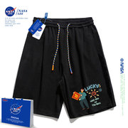 NASA男童短裤夏季薄2024外穿纯棉中大童女童夏装儿童运动裤子