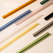 手工制作高硼硅玻璃吸管 两种样式 多色可选