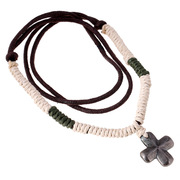 欧美外贸流行饰品麻绳编织复古合金十字架项链朋克士项链