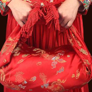 结婚用品新娘包皮 包袱布 红色婚庆红布用的陪嫁喜盆娘家包袱皮