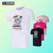 victor胜利羽毛球服装男女，款训练系列吸汗针织，短袖t恤t-30039