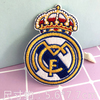 皇家马德里队标衣服装饰贴布贴花全刺绣衣标徽章，足球巴塞罗那fcb