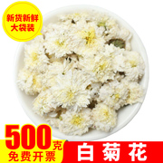 白菊花茶黄山贡菊白菊500g散装杭非中药材白菊花茶菊花白特级