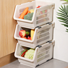 日本水果蔬菜收纳筐家用零食，小推车玩具厨房，桌面橱柜可叠加置物篮