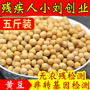东北本地新黄豆打豆浆专用生豆芽5斤土小粒农家自种