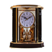 欧式复古座钟台式摆钟客厅大号 创意台钟坐钟家用老式钟表摆件钟