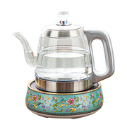 陶瓷煮茶器全自动语音底部上水壶电热烧水壶抽水泡茶保温一体专用