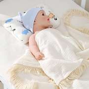 婴儿枕头新生儿0-1岁宝宝用品防偏头记忆棉定型枕卡通花枕头
