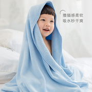 日本新生儿浴巾非纯棉加大加厚家用婴幼儿抹胸吸水宝宝浴巾超棉柔