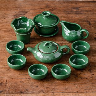 陶瓷茶具套装功夫茶具，整套茶具冰裂茶杯，茶壶茶道茶盘泡茶套装家用