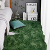 奢绿地毯卧室满铺北欧ins客厅茶几床边少女，房间毛绒网红毛毯地垫