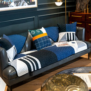 简约现代创意几何沙发垫保暖平绒防滑坐垫秋冬客厅加厚沙发巾套罩