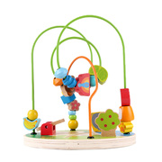 hape森林游乐园绕珠1-3-6周岁，宝宝婴儿智力，大号串珠儿童益智玩具