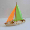 洞庭号自航帆船木质船模DIY帆船模型拼装玩具儿童手工课木制船模