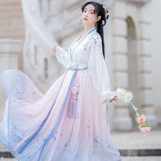 成人汉服女装2024春夏季仙女裙女学生中国风古装衣服大袖套装