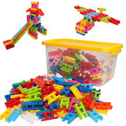 幼儿园桌面塑料百变拼插楼梯H积木女孩男孩益智3-4-6周岁儿童玩具
