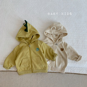 2023春秋韩版婴幼儿童，外套ins小动物造型小夹克连帽卫衣拉链衫潮