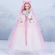 中国风古装娃娃白雪小公主婚纱娃娃冰雪女孩可爱卡通50厘米洋娃娃