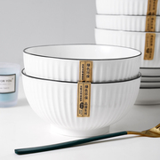 碗盘家用餐具套装情侣，碗筷2022日式大小号，耐高温单个陶瓷饭碗
