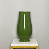景德镇陶瓷花瓶大口圆肚绿色，花瓶瓷器摆件，橱窗客厅装饰品插花简约