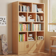 儿童实木书架落地置物架多层客厅，靠墙柜子储物柜，学生收纳家用书柜