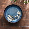窑变釉手绘创意饭碗家用单个汤碗面(汤碗面)碗陶瓷，碗碟餐具中韩式盘子鱼盘