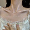 法式复古巴洛克珍珠项链女小众高级感锁骨链2023年潮颈链配饰