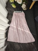 粉色高端时髦高级感法式风琴百褶半身长裙~