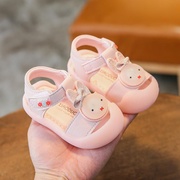 女宝宝凉鞋夏季0-1—2岁婴儿凉鞋幼儿软底防滑公主鞋学步鞋