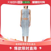 美国直邮diesel女士连衣裙，紧身针织长裙牛仔