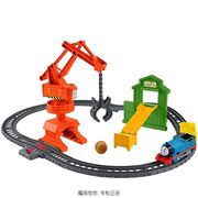 托马斯电动小火车头轨道，大师系列男孩，玩具凯西娅起重机套装ghk83