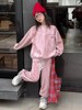 女童春秋休闲套装2024洋气中大童网红卫衣运动时髦春装两件套