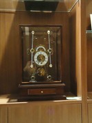 北极星座钟航海钟蚱蜢(钟蚱蜢)钟收藏(钟收藏)座钟，镀金钟t359机械机芯透视玻璃座钟
