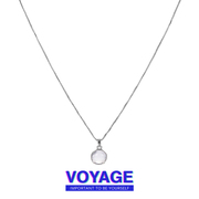 voyage月光石项链高级设计感小众女，款毛衣链锁骨，链冷淡风链子配饰