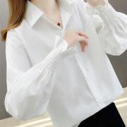 白色衬衫上衣女外套设计感小众宽松外穿春秋装衬衣配马甲内搭