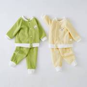 儿童套装春秋季婴幼儿运动款男童女童分体二件套宝宝外套卫衣衣服