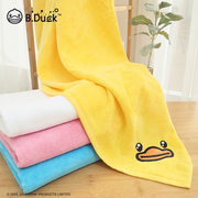 b.duck小黄鸭新生儿浴巾，婴儿洗澡宝宝用品，吸水超柔秋冬卡通大浴巾
