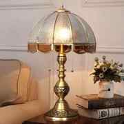 欧式复古台灯奢华家用全纯铜，主卧床头台灯美式轻奢客厅卧室床头灯