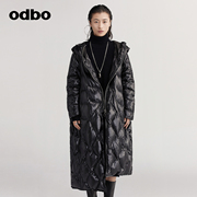 odbo/欧迪比欧原创设计白鸭绒羽绒服女秋冬2023加厚保暖外套