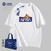 NASA联名2024夏季印花男女同款短袖纯棉情侣T恤潮牌TBB