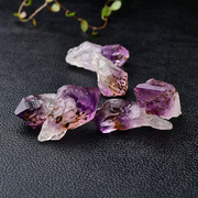 速发天然极光23紫钛水晶，摆件骨干原石情侣吊坠包含23种矿物质
