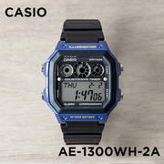 卡西欧手表男CASIO AE-1300WH-2A 兰色多功能运动防水学生电子表