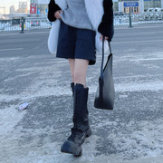羽绒裤女外穿冬季网红洋气2024时尚阔腿宽松时髦高级羽绒短裤