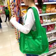 可折叠购物袋环保袋超轻风拉炼牛津布手提袋，防水尼龙买菜包布袋(包布袋)女