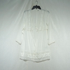 女装时尚夏季重工刺绣镂空蕾丝衫白色宽松中长款开衫披肩罩衫