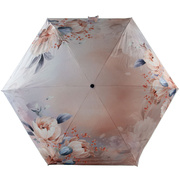 宏达洋伞超轻超小黑胶防晒防紫外线，遮阳手机伞太阳伞两用50+