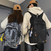 潮酷双肩包男士(包男士，)大容量日系背包女初中生，高中大学生电脑背包旅行包